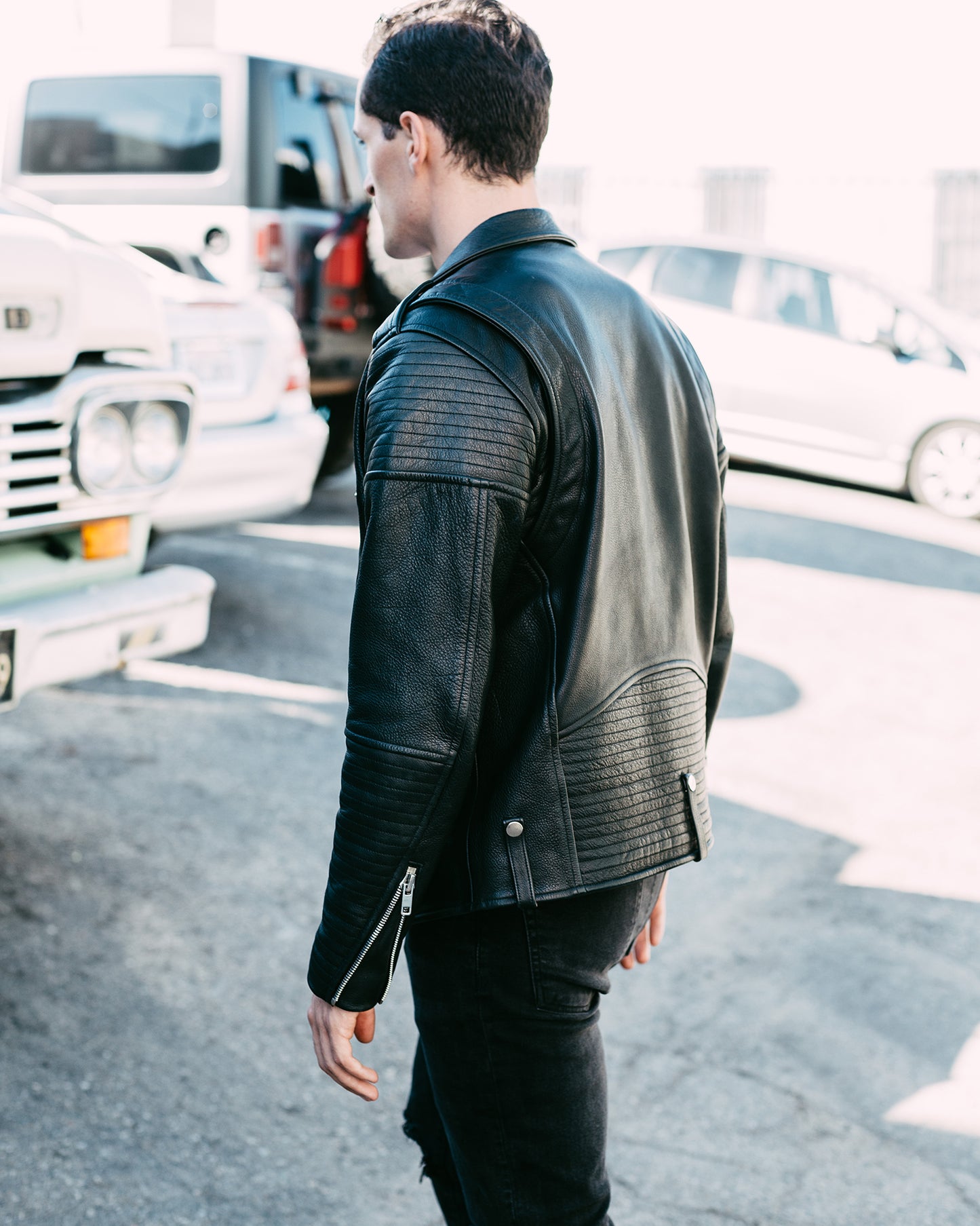Men's Quilted Moto 01