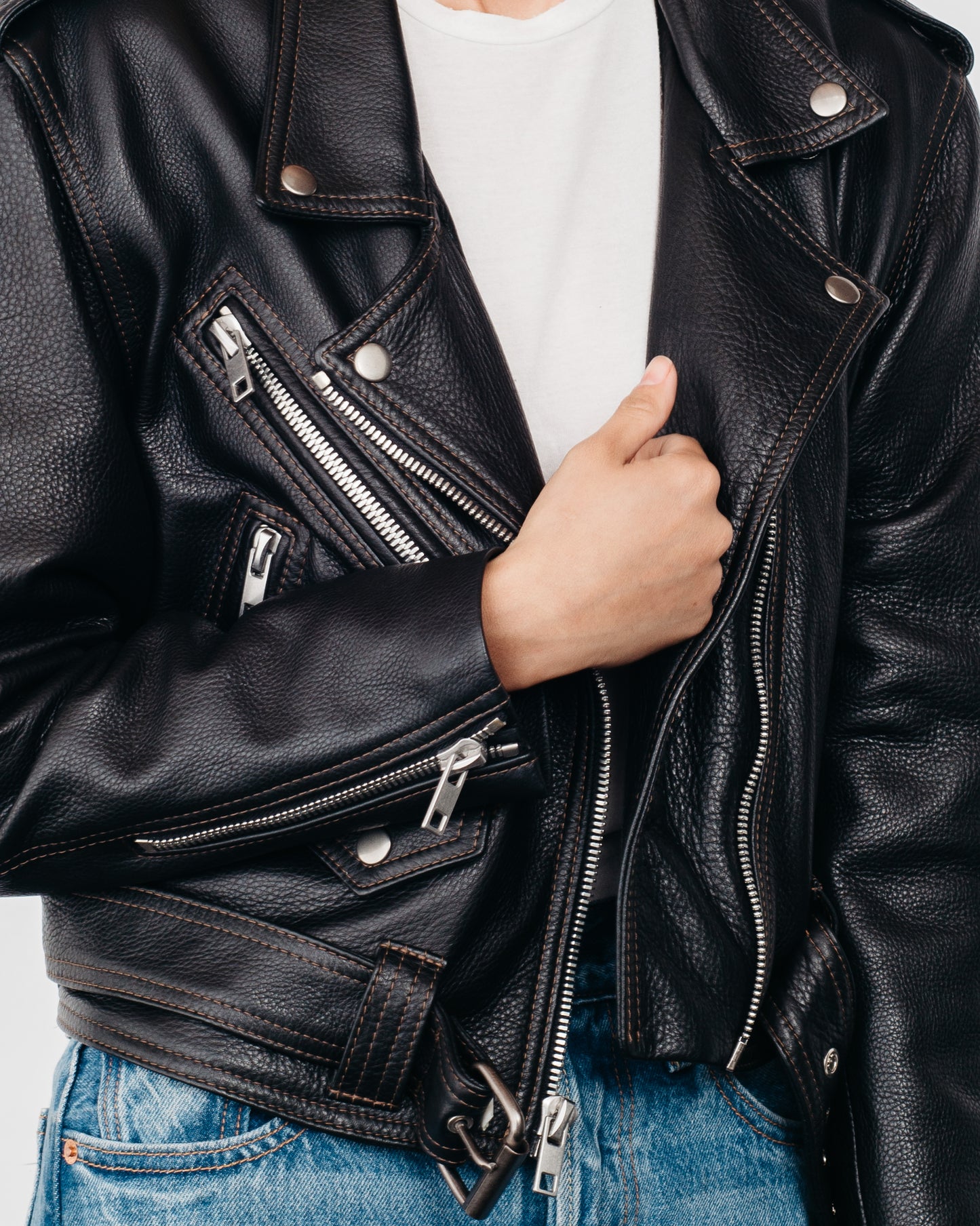 Leather Jacket Always Judging x Laer Moto