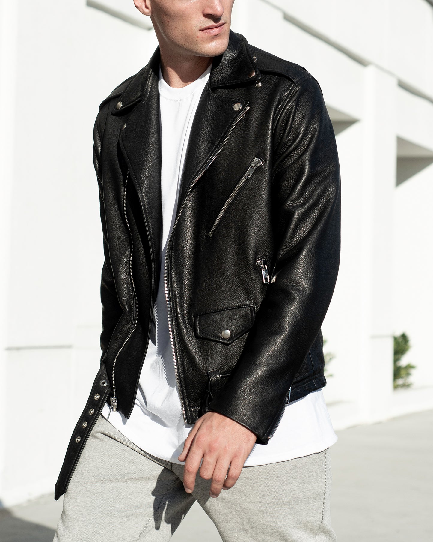 Fine Italian leather that holds up to the elements