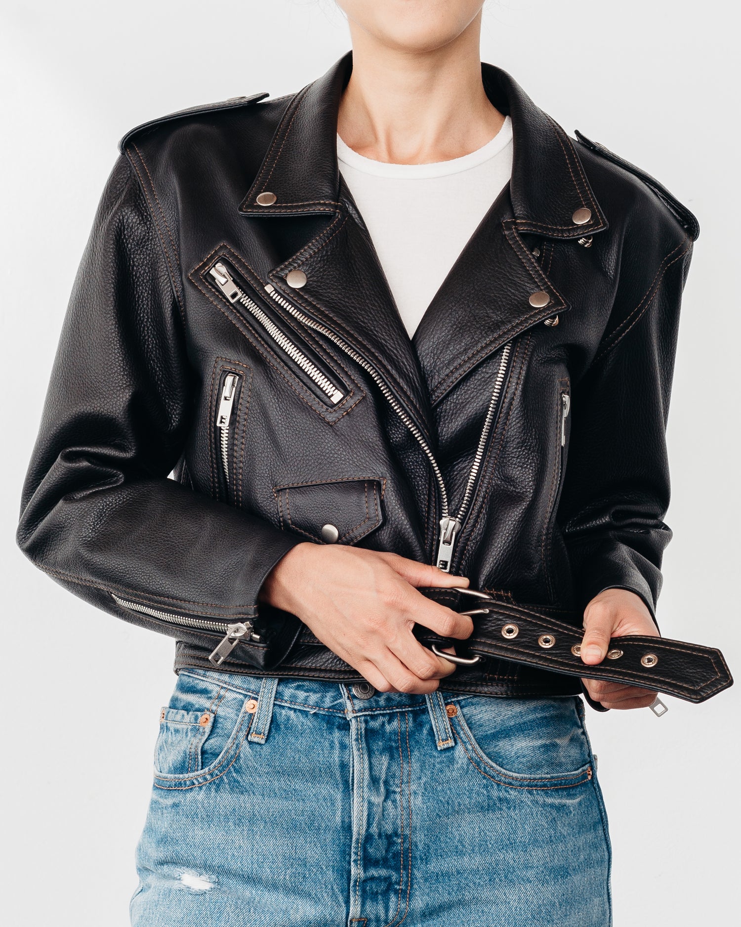 Leather Jacket Always Judging x Laer Moto