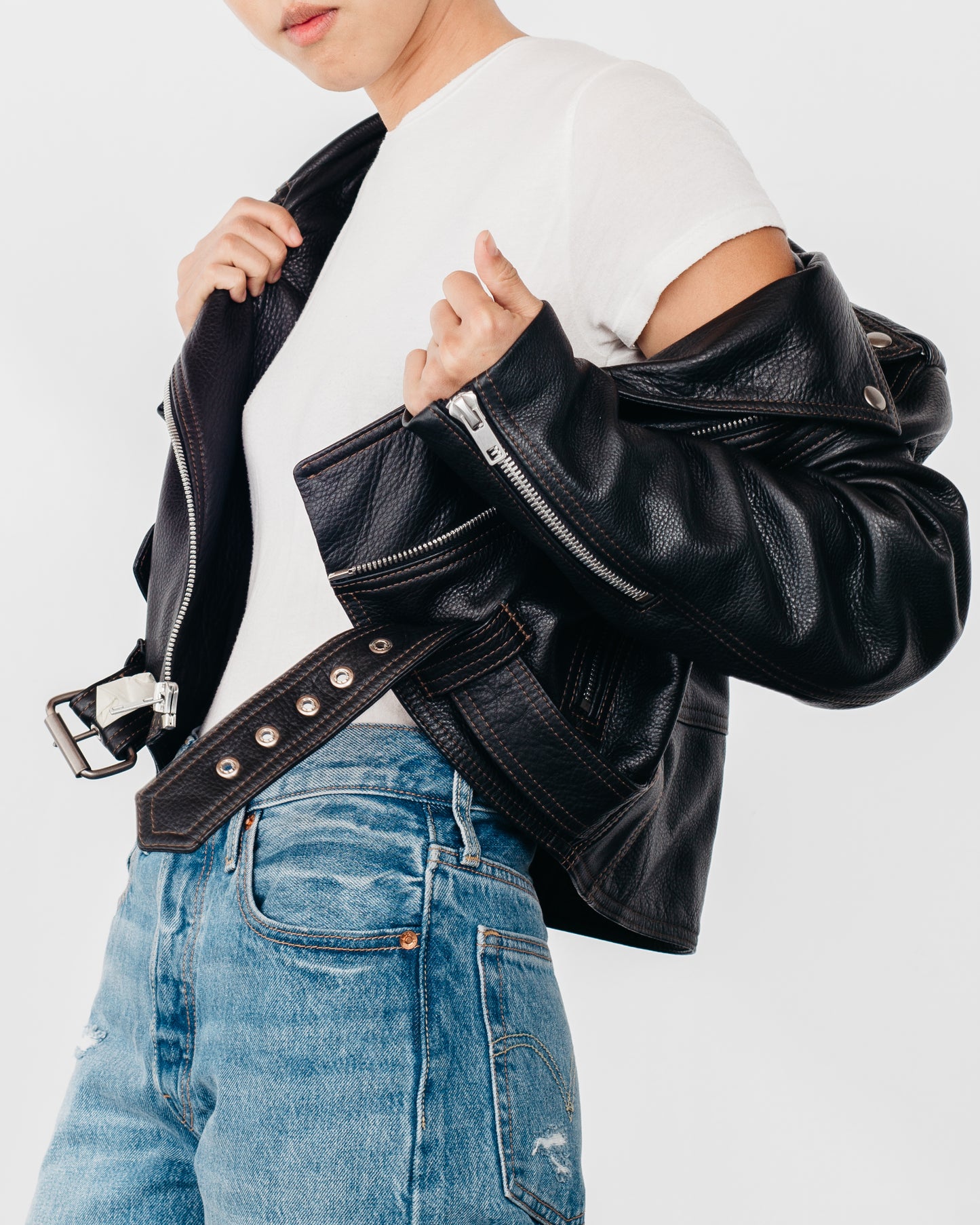 Always Judging x Laer Moto Leather Jacket