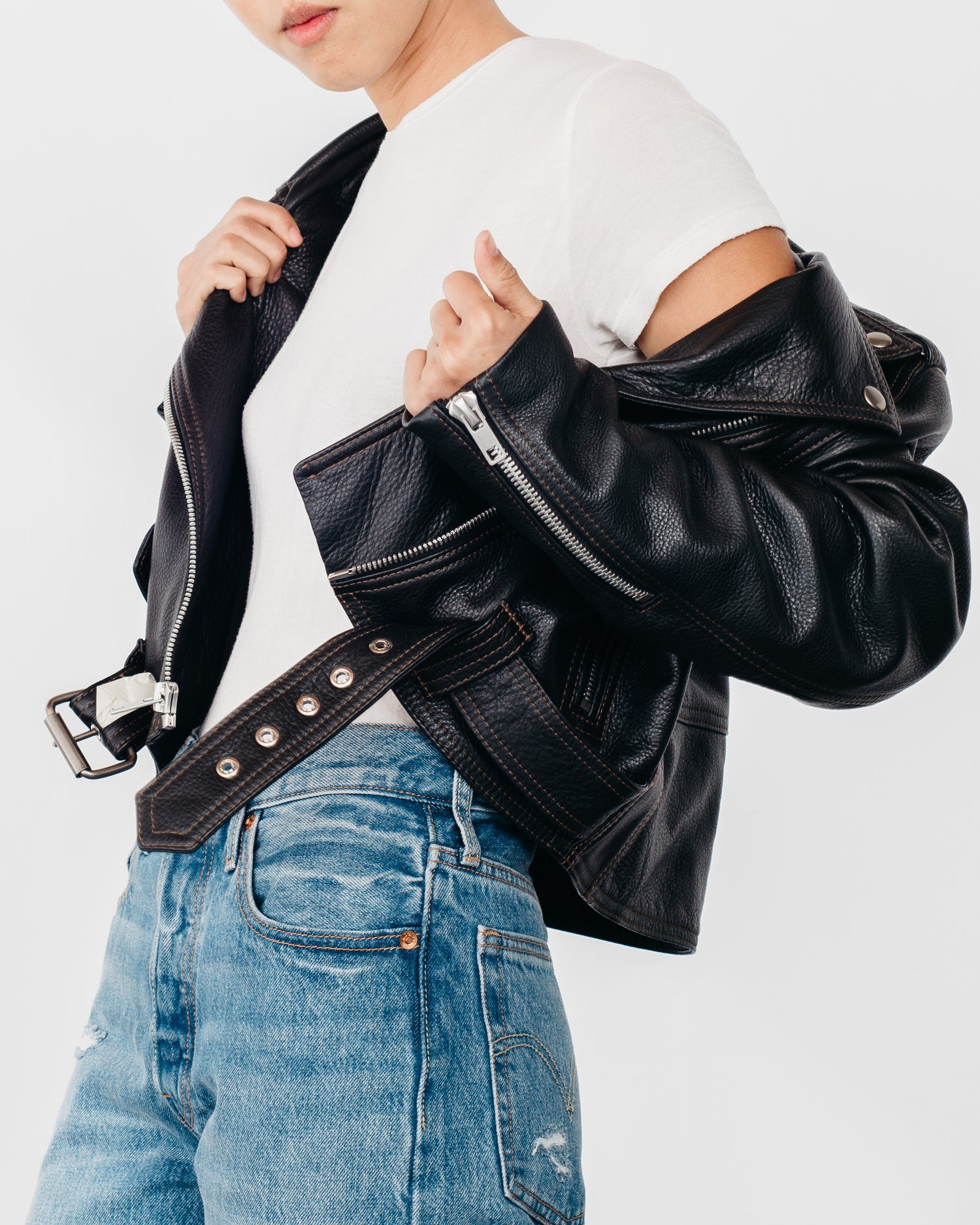 Always Judging x Laer Moto Leather Jacket